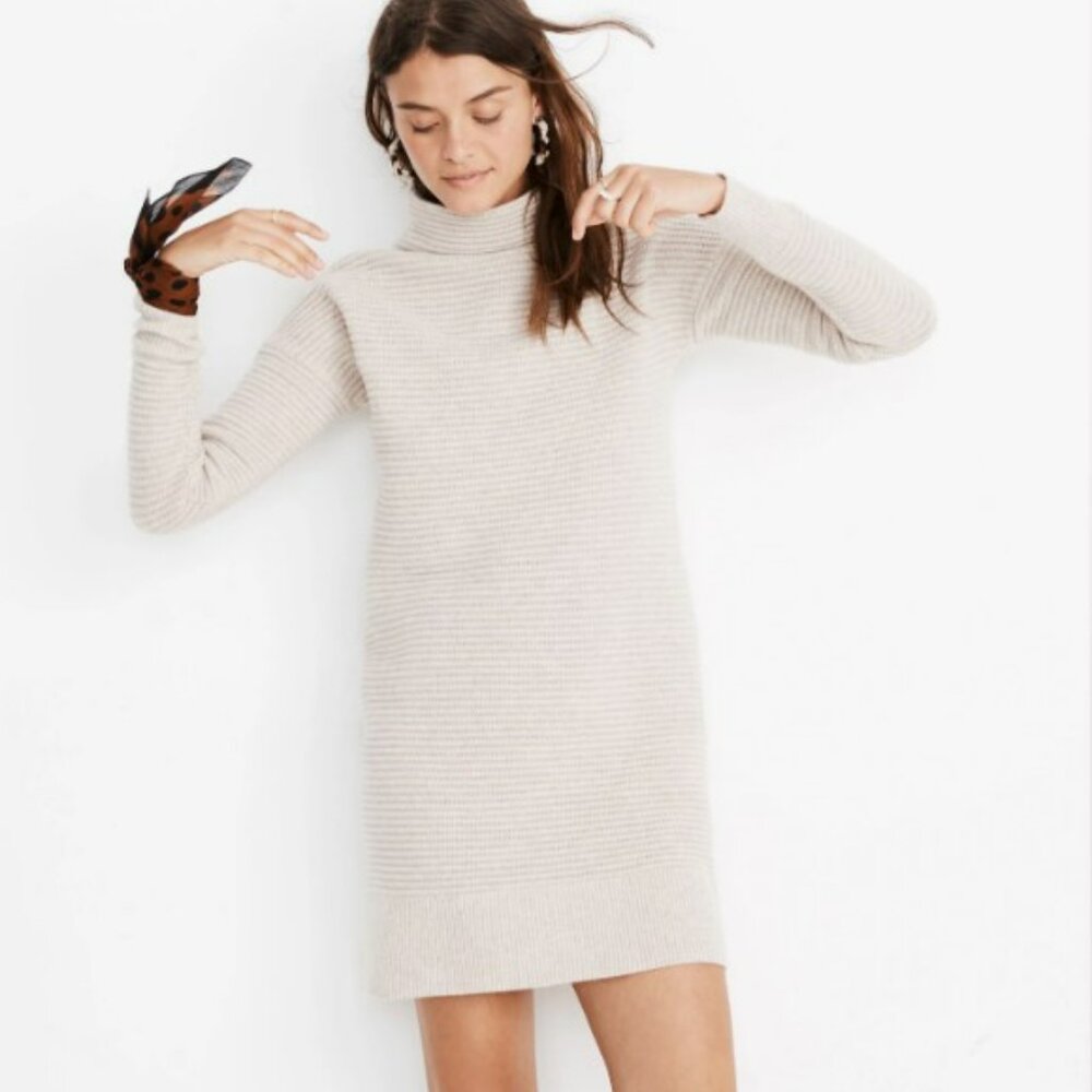 Madewell 100% Merino Wool Skyscraper Sweater Dress